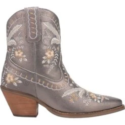 Dingo Ladies Primrose Floral Embroidery Pewter Boots DI748-GY14 -Western Cowboy Equipment Store 01 DI748 GY14 big 2679337f 6946 4c1b 9862 78ce75941b23