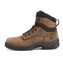 Ariat Men's FlexPro 6" Alamo Brown Composite Toe Work Boots 10012946 -Western Cowboy Equipment Store 10012946 side