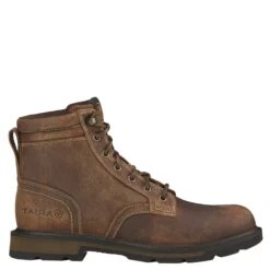 Ariat Men's Groundbreaker 6" Brown Lace-Up Soft Toe Work Boots 10016256 8 Ariat Men's Groundbreaker 6" Brown Lace-Up Soft Toe Work Boots 10016256 -Western Cowboy Equipment Store 10016256 side