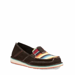Ariat® Ladies Cruiser Chocolate Fudge Red Serape Print Shoes 10021153