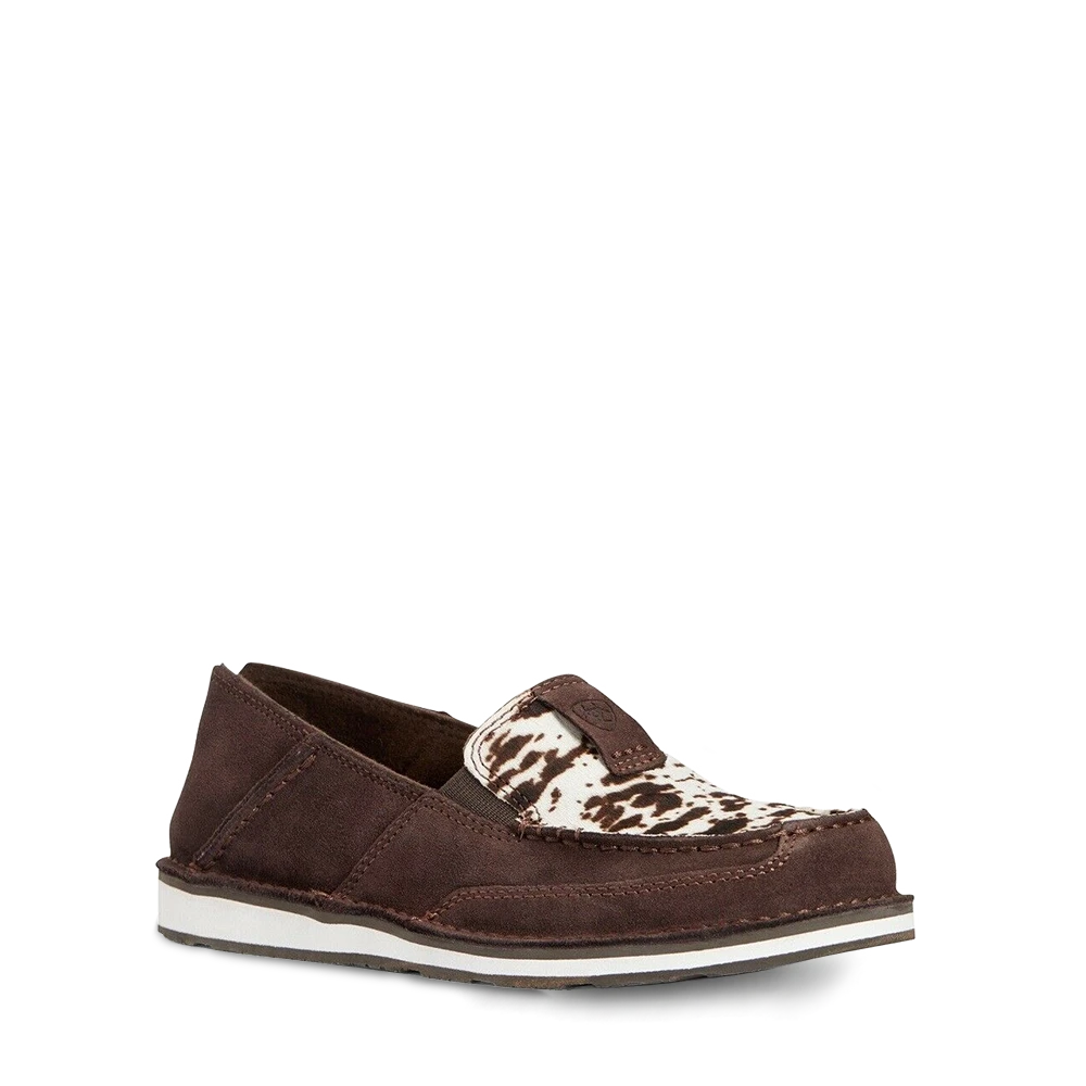 Ariat® Ladies Chocolate Chip Suede & Hair On Cruiser Shoe 10033932 1 Ariat® Ladies Chocolate Chip Suede & Hair On Cruiser Shoe 10033932