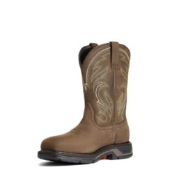 Ariat Men's WorkHog XT Cottonwood Brown Carbon Toe Work Boots 10038318 11 Ariat Men's WorkHog XT Cottonwood Brown Carbon Toe Work Boots 10038318 -Western Cowboy Equipment Store 10038318 medial