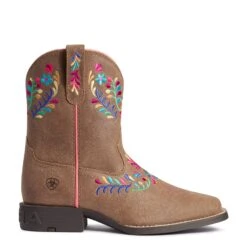 Ariat Youth Girl's Wild Flower Canyon Tan Boots 10038442 -Western Cowboy Equipment Store 10038442 3