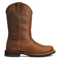 Ariat Ladies Delilah Brown Round Toe Waterproof Boots 10040272 -Western Cowboy Equipment Store 10040272 4