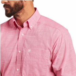 Ariat® Men's Bright Rose Classic Fit Button Down Shirt 10040701 -Western Cowboy Equipment Store 10040701b