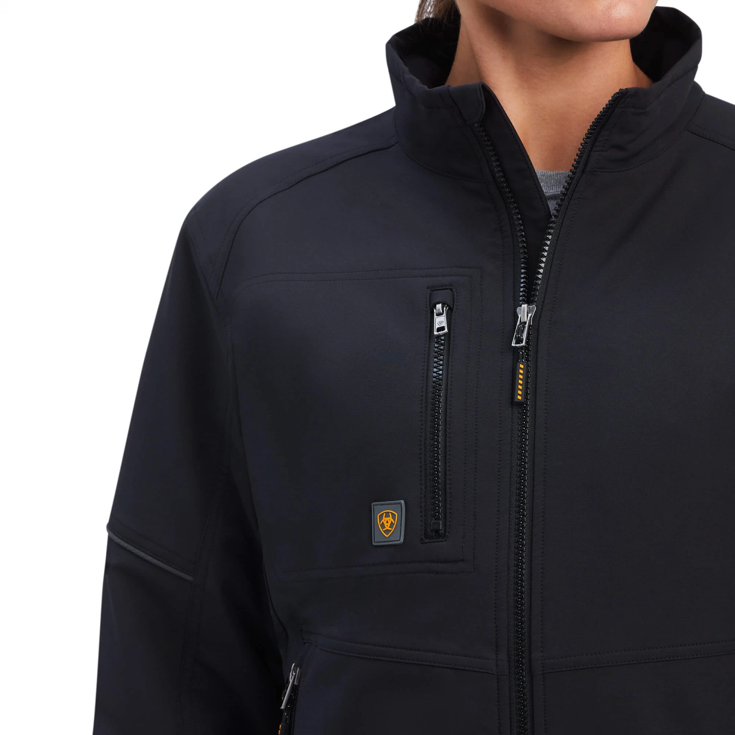 Ariat® Ladies Rebar DuraStretch Insulated Black Jacket 10041471 2 Ariat® Ladies Rebar DuraStretch Insulated Black Jacket 10041471 - Image 2
