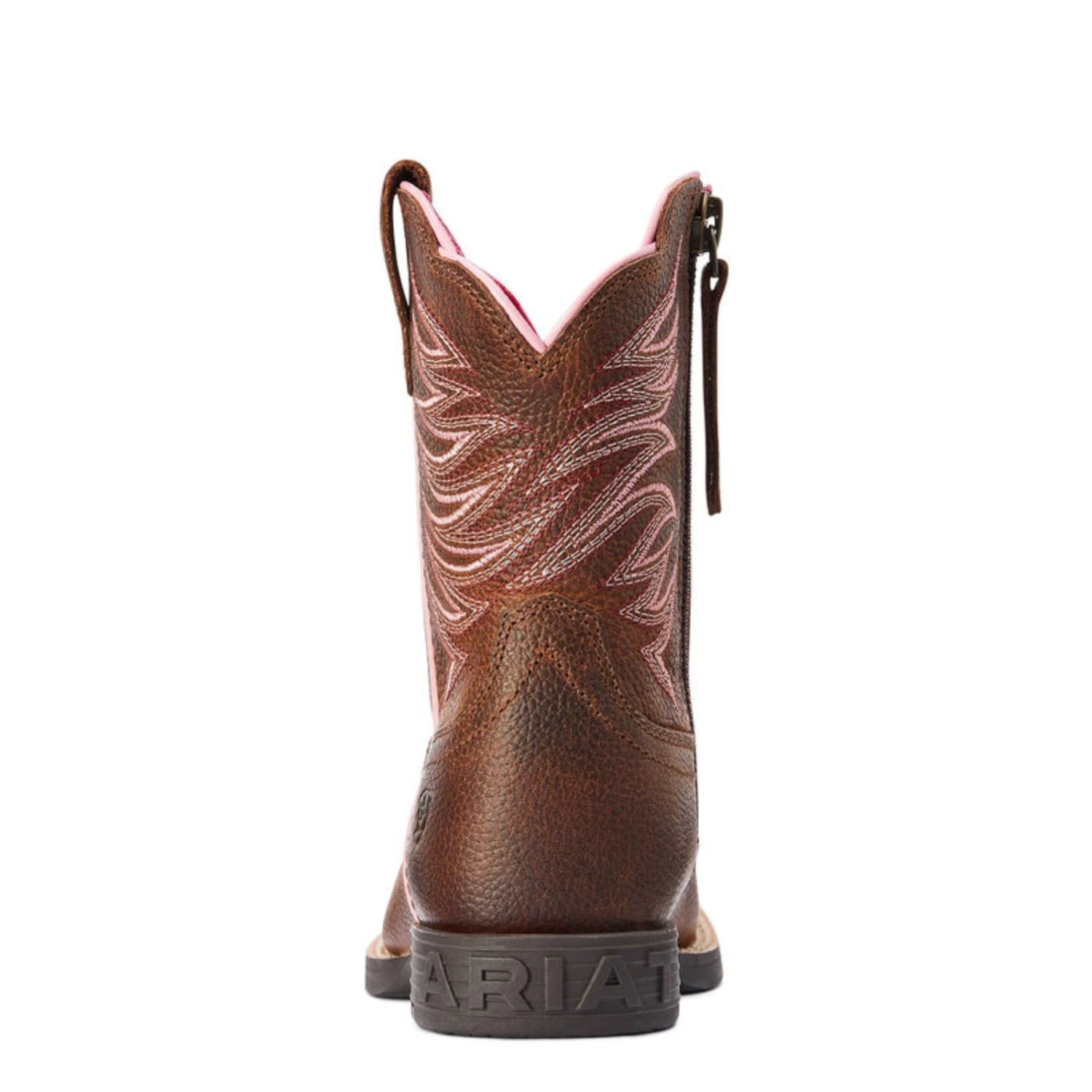 Ariat® Girl's Firecatcher Pink And Rowdy Brown Western Boots 10042415 4 Ariat® Girl's Firecatcher Pink And Rowdy Brown Western Boots 10042415 - Image 4