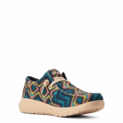 Ariat® Men's Hilo Stretch Lace Blue Aztec Slip On Shoes 10042502 -Western Cowboy Equipment Store 10042502b