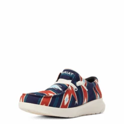 Ariat® Men's Hilo Flex Chimayo Cristo Navy Slip On Shoes 10042581 -Western Cowboy Equipment Store 10042581g