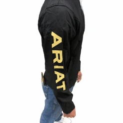 Ariat® Men's New Team Softshell Black & Gold Jacket 10043054 -Western Cowboy Equipment Store 10043054 2