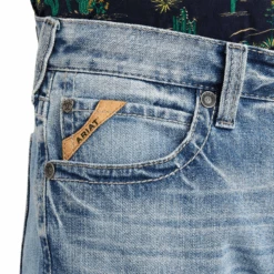 Ariat® Men's M7 Slim Fit Light Wash Straight Leg Jeans 10043187 -Western Cowboy Equipment Store 10043187e