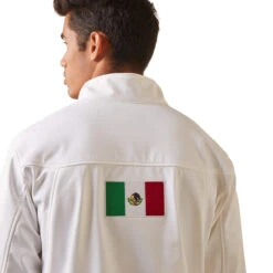 Ariat® Men's Team Mexico White Mexican Flag Softshell Jacket 10043549 -Western Cowboy Equipment Store 10043549 02 4c6e89de e404 4060 8a96 4e8d44521613