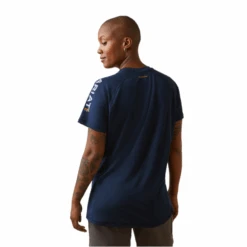 Ariat® Ladies Rebar Heat Fighter Navy Dusk T-Shirt 10043845 -Western Cowboy Equipment Store 10043845c