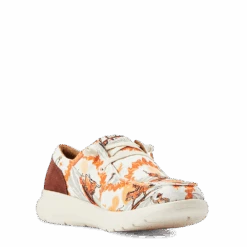 Ariat® Ladies Hilo Aloha Surfing Longhorn Print White Shoes 10044521