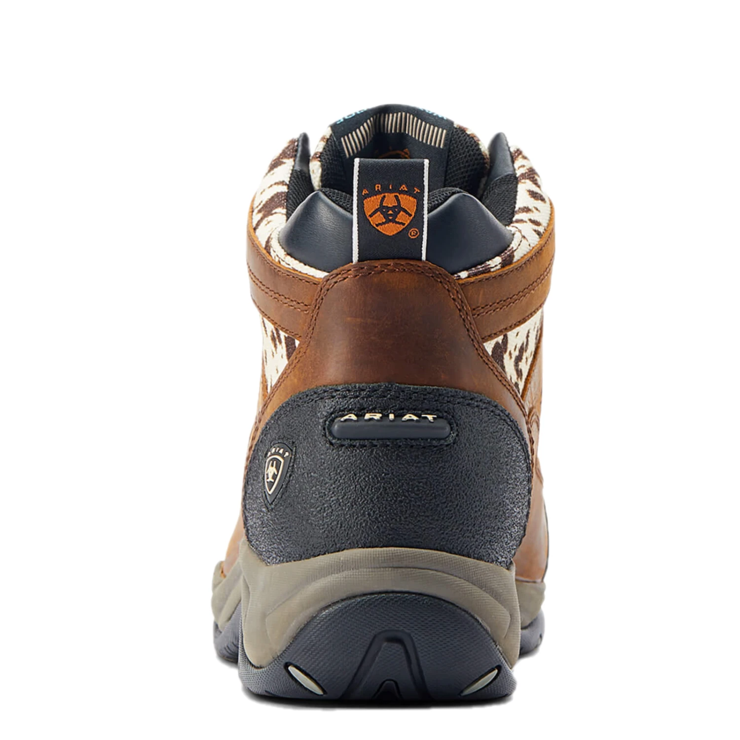 Ariat® Ladies Terrain H2O Distressed Brown & Speckled Cow Print Boots 10044538 4 Ariat® Ladies Terrain H2O Distressed Brown & Speckled Cow Print Boots 10044538 - Image 4