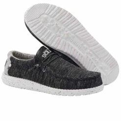 Hey Dude Men's Wally Stretch Meteorite Shoes 110383264 7 Hey Dude Men's Wally Stretch Meteorite Shoes 110383264 -Western Cowboy Equipment Store 110383264 WALLY STRETCH METEORITE 03