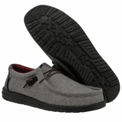 Hey Dude® Men's Wally Eco Ascend Ripstop Grey Shoes 112623335 7 Hey Dude® Men's Wally Eco Ascend Ripstop Grey Shoes 112623335 -Western Cowboy Equipment Store 112623335d
