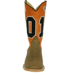 RockinLeather Men's Orange "Just A Good Ol' Boy" Boots 1156 -Western Cowboy Equipment Store 1156 front