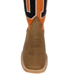 RockinLeather Men's Orange "Just A Good Ol' Boy" Boots 1156 -Western Cowboy Equipment Store 1156 toe