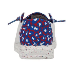 Hey Dude® Ladies Wendy Leo Americana Slip On Shoes 121412171 -Western Cowboy Equipment Store 121412171 WENDY LEO AMERICANA LEFT 5