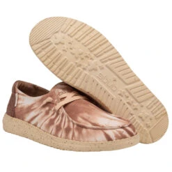 Hey Dude Ladies Wendy Tie Die Rose Slip On Shoes 121415061 -Western Cowboy Equipment Store 121415061 WENDY TIE DYE ROSE LEFT 31