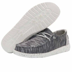 Hey Dude Ladies Wendy Sox Dark Grey Shoes 121923008 10 Hey Dude Ladies Wendy Sox Dark Grey Shoes 121923008 -Western Cowboy Equipment Store 121923008 WENDY SOX DARK GREY 03