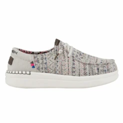Hey Dude Ladies Wendy Rise Boho White Slip On Shoe 121940213 -Western Cowboy Equipment Store 121940213A
