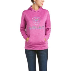 Ariat Ladies AriatTEK™ Logo Meadow Mauve Hoodie 10035212