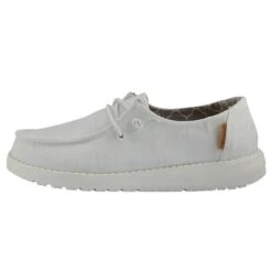 Hey Dude Children's Wendy Linen White Shoes 130120138 -Western Cowboy Equipment Store 130120138 WENDY YOUTH LINEN WHITE 01 720x 31b35aa0 ea61 41dd 83be 1b7292df6e6f