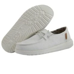 Hey Dude Children's Wendy Linen White Shoes 130120138 -Western Cowboy Equipment Store 130120138 WENDY YOUTH LINEN WHITE 03 720x ed604c09 dae6 44ea 9299 3c522d75b017
