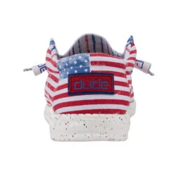 Hey Dude Men's Wally Stars N Stripes Shoes 150202699 -Western Cowboy Equipment Store 150202699 WALLY STARS N STRIPES 5