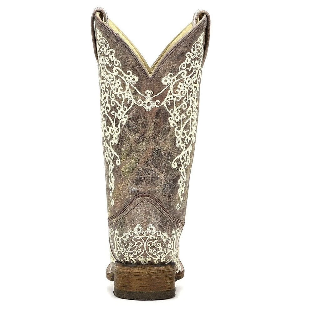 Corral Boots Corral Ladies Iconic Lisa Brown Crater Bone Embroidered Boots A2663 4 Corral Boots Corral Ladies Iconic Lisa Brown Crater Bone Embroidered Boots A2663 - Image 4