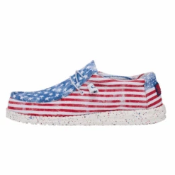 Hey Dude® Men's Wally Patriotic Stars & Stripes Casual Shoes 40001-9C8 -Western Cowboy Equipment Store 40001 9C8