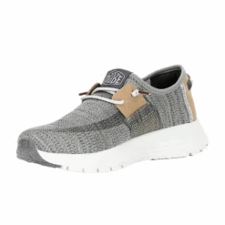 Hey Dude® Wally Men's Sirocco Grey Slip On Sneakerss 40140-1LJ 10 Hey Dude® Wally Men's Sirocco Grey Slip On Sneakerss 40140-1LJ -Western Cowboy Equipment Store 40140 d