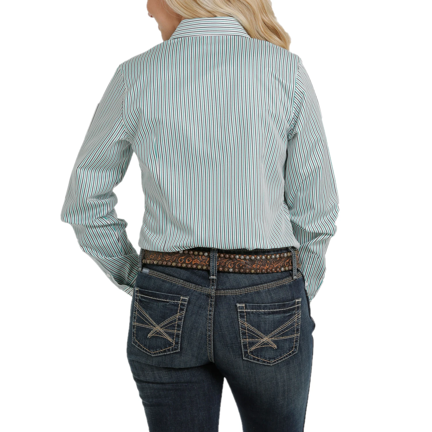 Cinch Ladies Striped Button Down Shirt MSW9164183 2 Cinch Ladies Striped Button Down Shirt MSW9164183 - Image 2