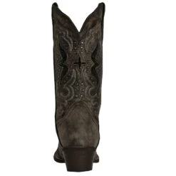 Laredo Ladies LucretiaBlack Embroidery & Studs Boots 52133 -Western Cowboy Equipment Store 52133 4