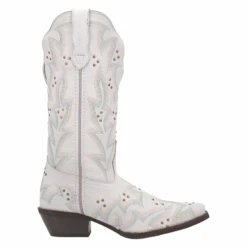 Laredo® Ladies Adrian Embroidered White Western Boot 52419 -Western Cowboy Equipment Store 52419b