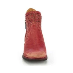 Circle G By Corral Ladies Red Laser Cutout Shortie Boot Q0003 -Western Cowboy Equipment Store 57 02d2f194 7e7a 40e1 9e64 eed807843bfe