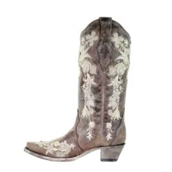 Corral Boots Corral Ladies Sweety Lisa Tobacco Studs Floral Embroidery Crystals Boots A3572 -Western Cowboy Equipment Store 57 52ccee8a 4196 4a5d b654 103b0c821017