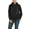 Ariat® Ladies Rebar™ Skill-Set Black 1/2-Zip Hoodie 10032914