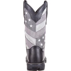 Durango Men's Rebel Faded Black & Grey Flag Square Toe Boot DDB0125 -Western Cowboy Equipment Store 57 d34b44a9 1f1d 400d a3b2 1919b02005d5