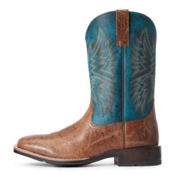 Ariat® Men's Valor Ultra Dark Tan & Rocky Blue Boots 10034080 -Western Cowboy Equipment Store 57 e783de9d b6b2 4094 a20d b2b61e043bae