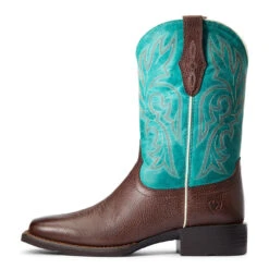 Ariat® Ladies Turquoise & Dark Cottage Cattle Drive Boots 10033870 -Western Cowboy Equipment Store 57 eaadc67d a6f9 4c2e a193 5d964a868669