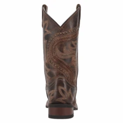 Laredo® Ladies Charli Square Toe Tan Pull On Western Boots 5893 9 Laredo® Ladies Charli Square Toe Tan Pull On Western Boots 5893 -Western Cowboy Equipment Store 5893b