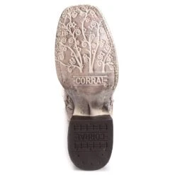 Corral Boots Corral Ladies Eliza White Glitter Inlay & Crystals Wedding Boot A3397 -Western Cowboy Equipment Store 88215 corral womens boots a3397 white 4