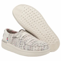 Hey Dude Ladies Wendy Rise Boho White Slip On Shoe 121940213 -Western Cowboy Equipment Store 9879786514