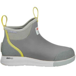 XTRATUF Ladies Ankle Deck Sport Gray & Yellow Boots ADSW-108 -Western Cowboy Equipment Store ADSW108 8 EXTRALARGE