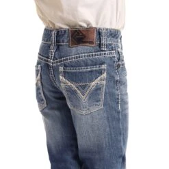 Rock & Roll Denim Children's Medium Wash Bootcut Jeans BB-9576 -Western Cowboy Equipment Store BB 9576 AZ