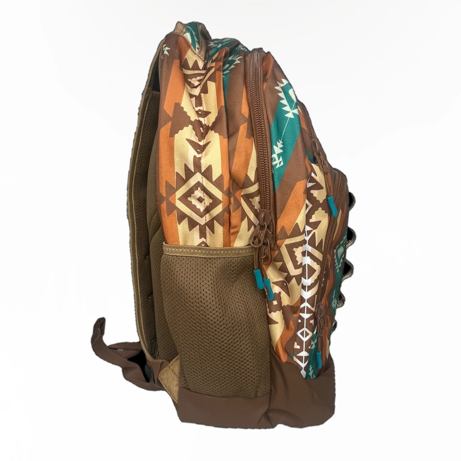 Hooey® "Ox" Brown Aztec Pattern & Tan Accents Backpack BP044BRTN 2 Hooey® "Ox" Brown Aztec Pattern & Tan Accents Backpack BP044BRTN - Image 2