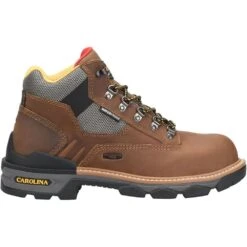 Carolina Men's 5" Constructer Waterproof Composite Toe Brown Hiker Boots CA7832 -Western Cowboy Equipment Store CR CA7832 DBR2